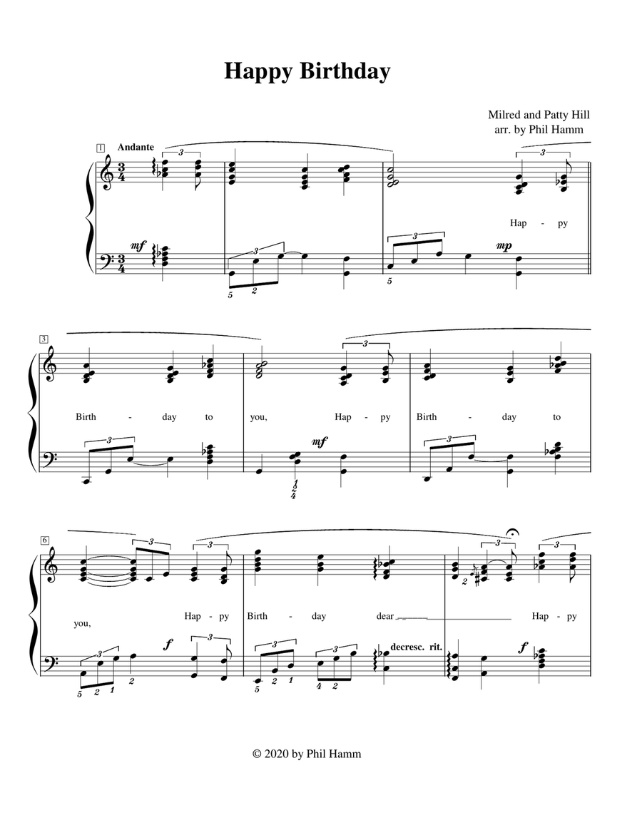 Happy Birthday-Jazzy Piano Method scores gallery preview page 2