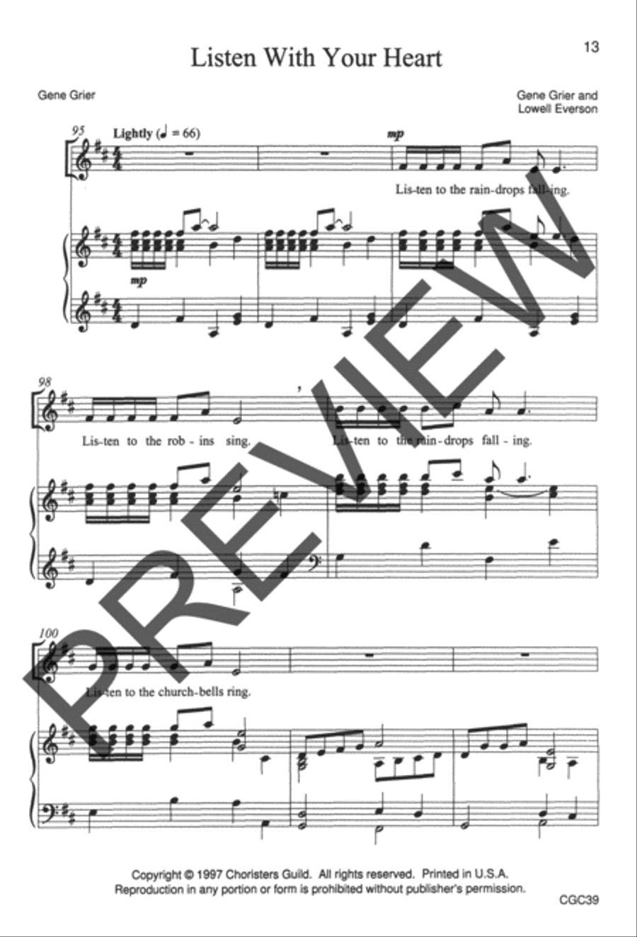 It's Okay to be Different Unison Choir scores gallery preview page 7