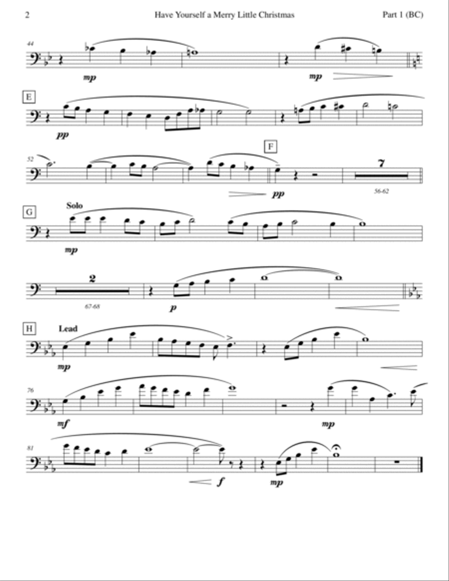 Have Yourself A Merry Little Christmas from MEET ME IN ST. LOUIS Brass Quartet scores gallery preview page 6