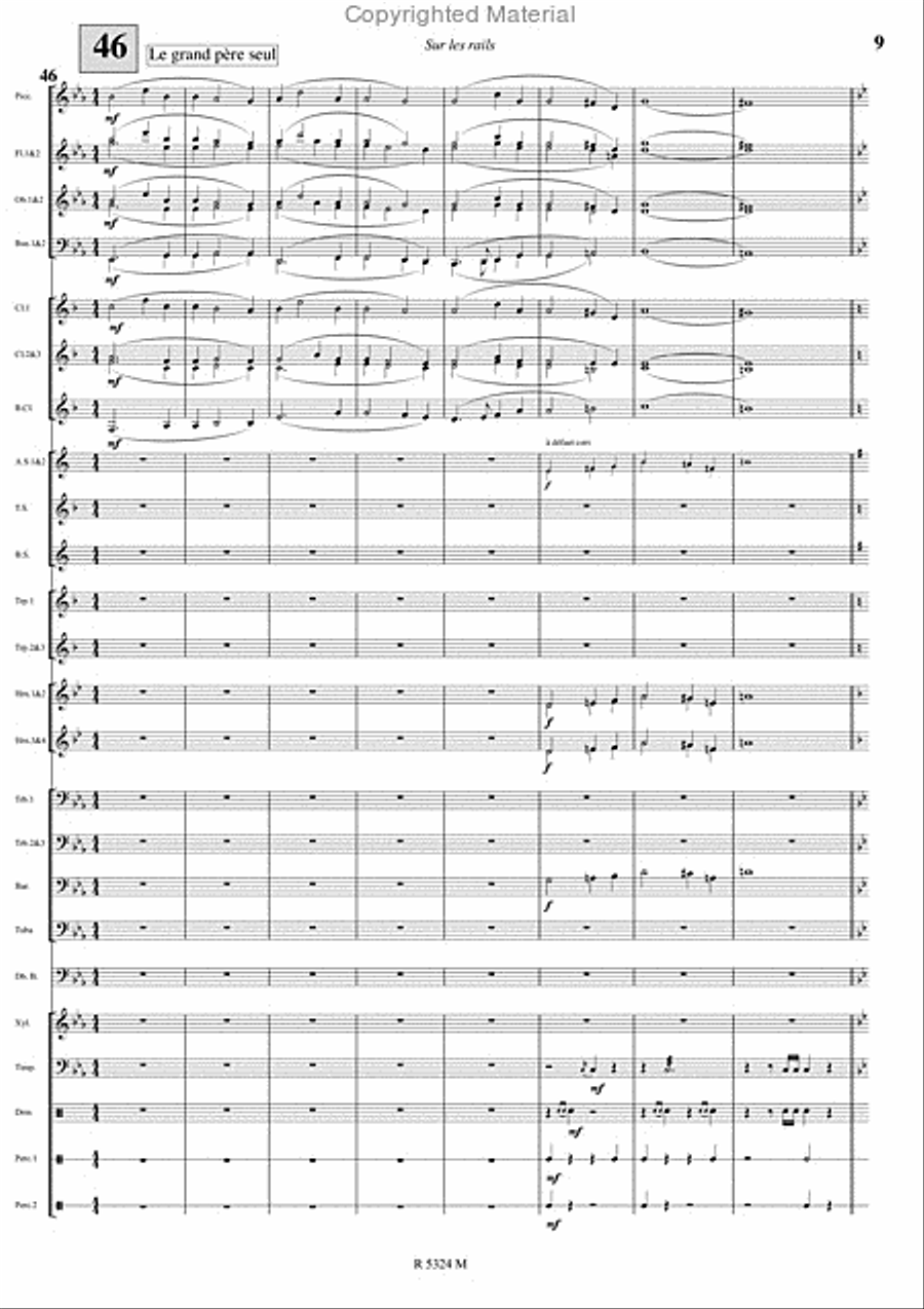 Sur les rails Sur les rails Concert Band scores gallery preview page 10