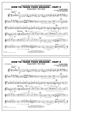 Book cover for How To Train Your Dragon Part 2 - Bb Tenor Sax