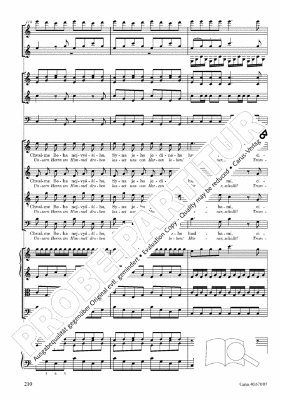 Missa pastoralis bohemica 4-Part scores gallery preview page 223