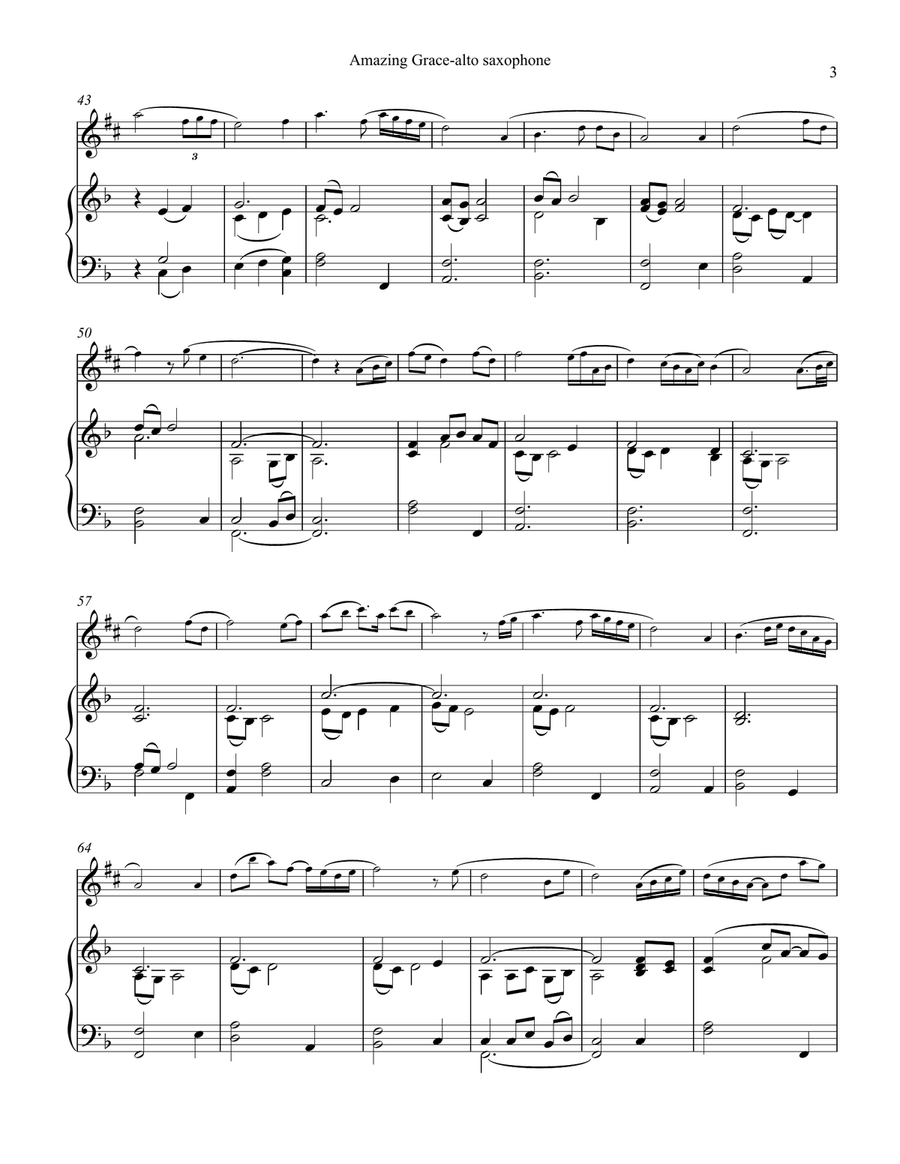 Alto Sax solo - 