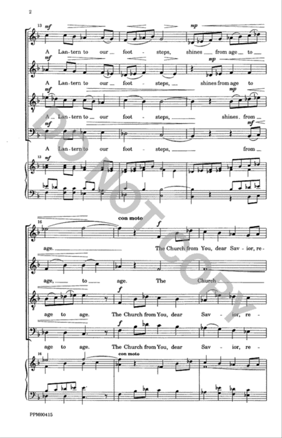 O Word of God Incarnate O Word of God Incarnate 4-Part scores gallery preview page 3