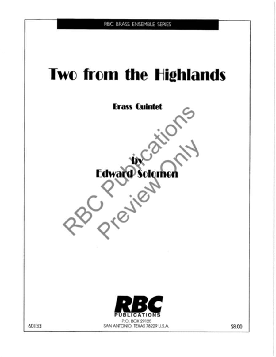 Two From The Highlands Two From The Highlands Choir scores gallery preview page 2