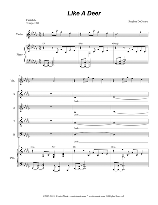Like A Deer (Solo with SATB)