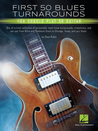 Book cover for First 50 Blues Turnarounds You Should Play on Guitar