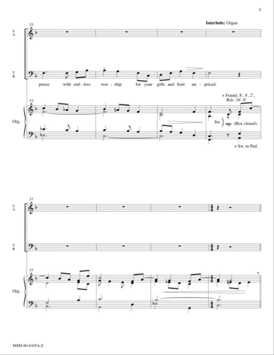 Holy Spirit, Ever Dwelling Choir scores gallery preview page 5