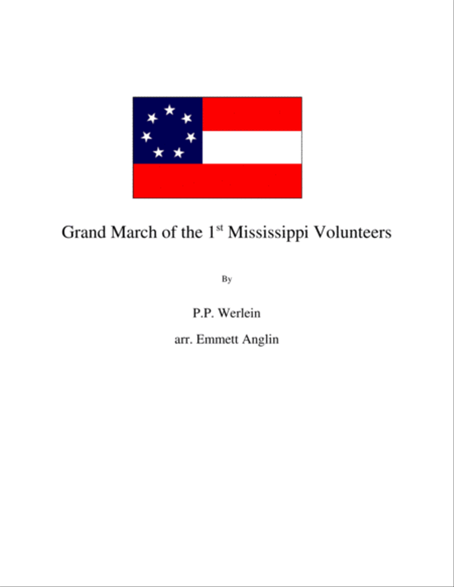 March of the First Mississippi Regiment - Concert Band Concert Band scores gallery preview page 1