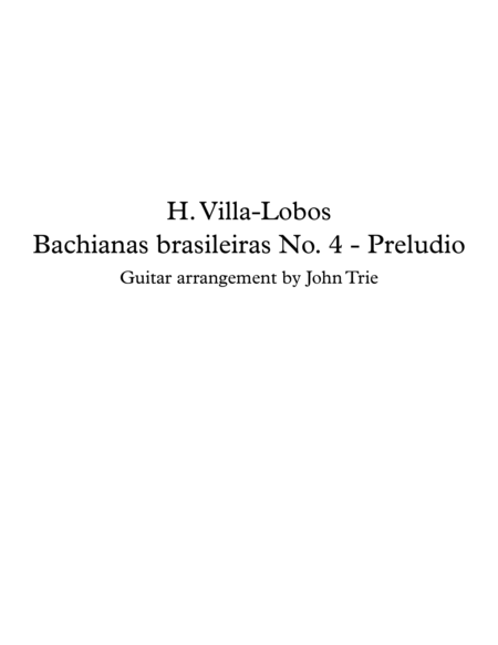 Bachianas brasileiras No 4 - Preludio image number null