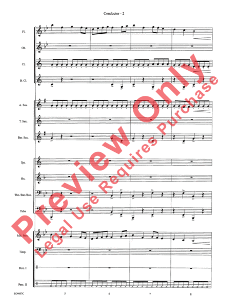 Contredanse Concert Band scores gallery preview page 4