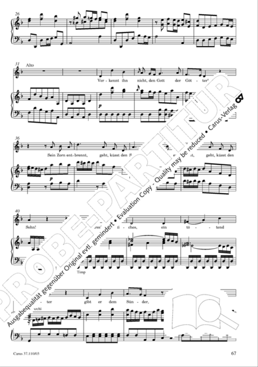 Markuspassion. Werkausgabe Reihe 1, Bd. 7 (Homilius) 4-Part scores gallery preview page 74