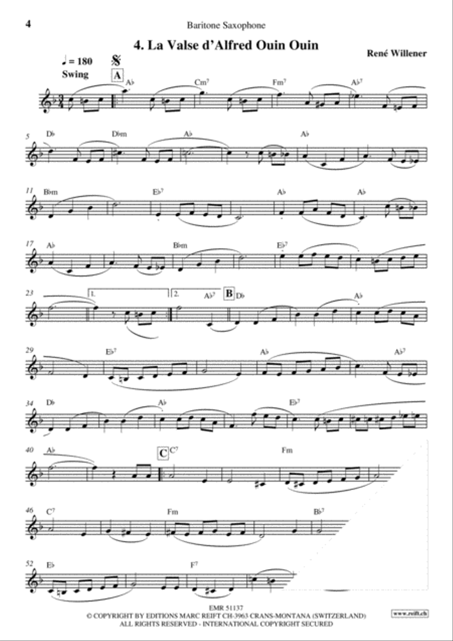 La Fete au Chalet Volume 3 Baritone Saxophone scores gallery preview page 6