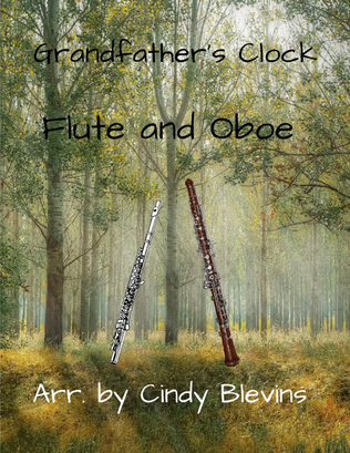 Book cover for Grandfather's Clock, for Flute and Oboe Duet