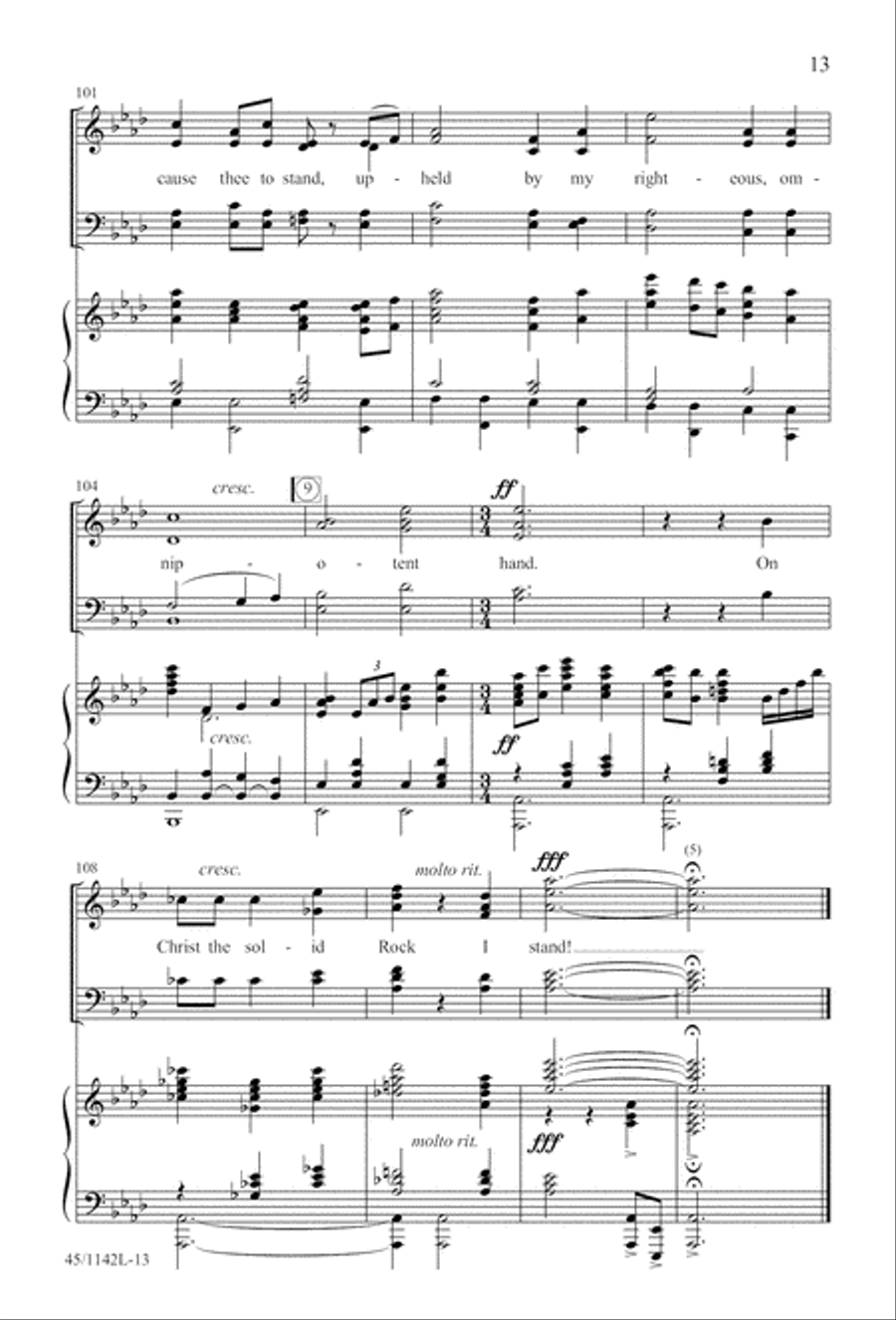 The Church's One Foundation 4-Part scores gallery preview page 15