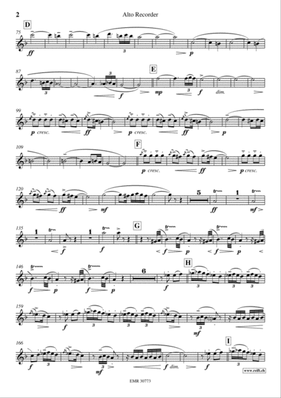 Ritual Fire Dance Ritual Fire Dance Alto Recorder scores gallery preview page 3