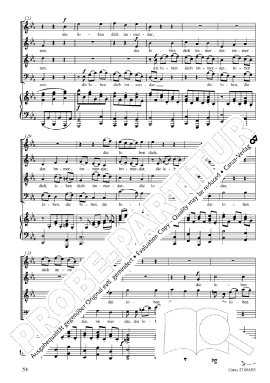 Ein Deutsches Requiem (German Requiem) 4-Part scores gallery preview page 57