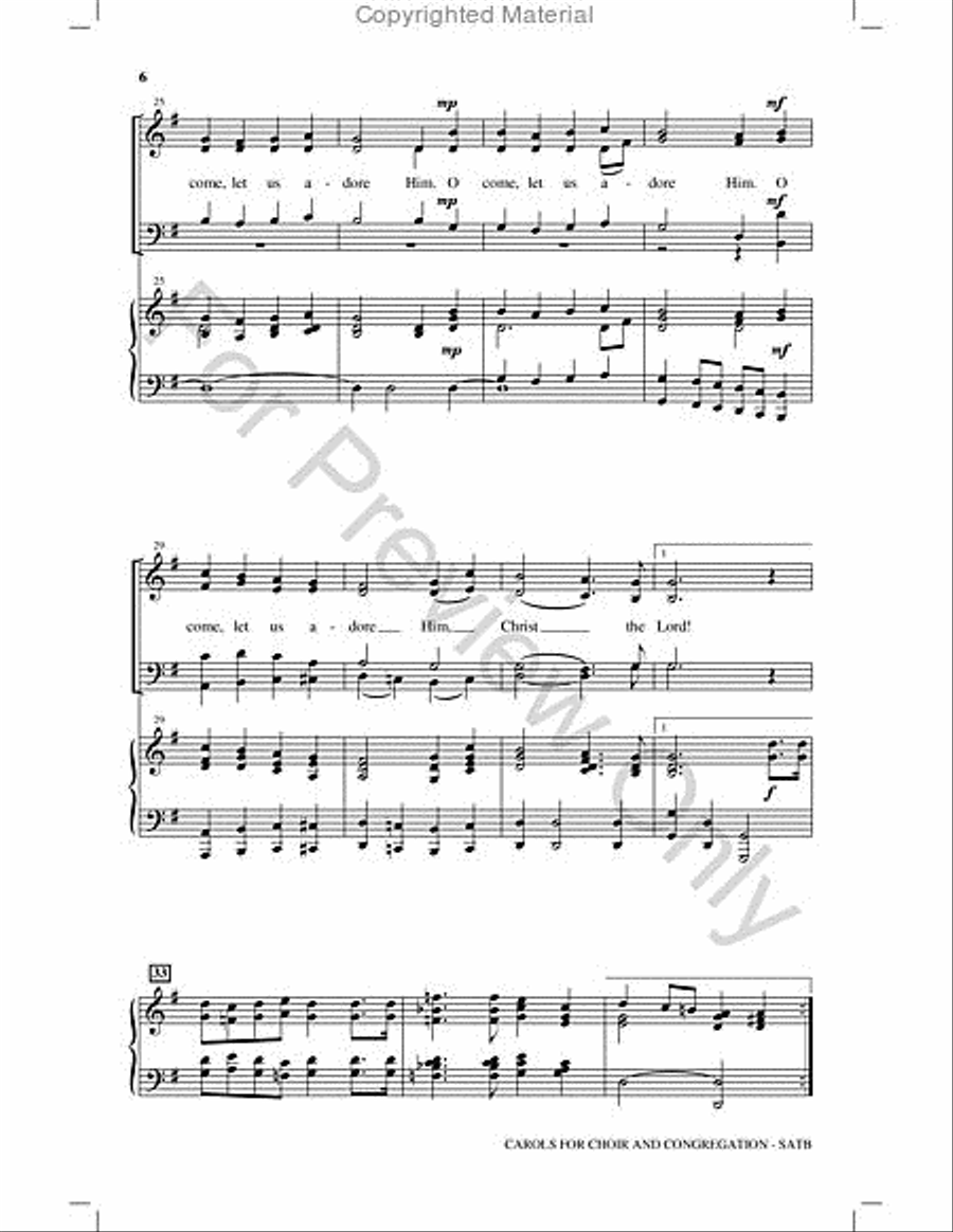 Carols for Choir and Congregation Choir scores gallery preview page 5