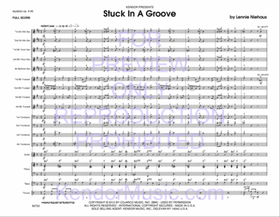 Stuck In A Groove Jazz Ensemble scores gallery preview page 2