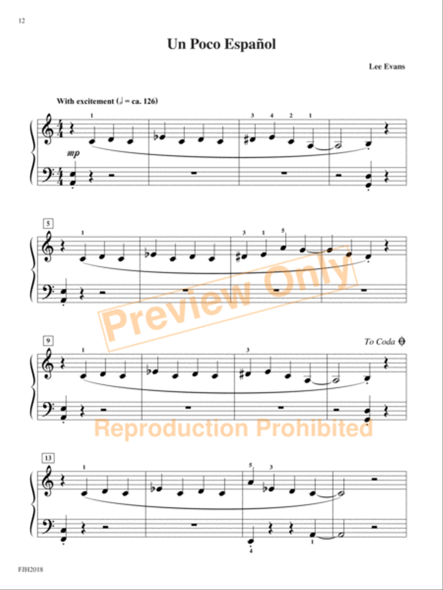 Color Me Jazz, Book 1 Easy Piano scores gallery preview page 5