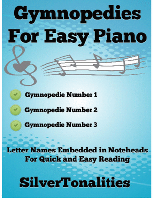 Book cover for Gymnopedies for Easy Piano Sheet Music