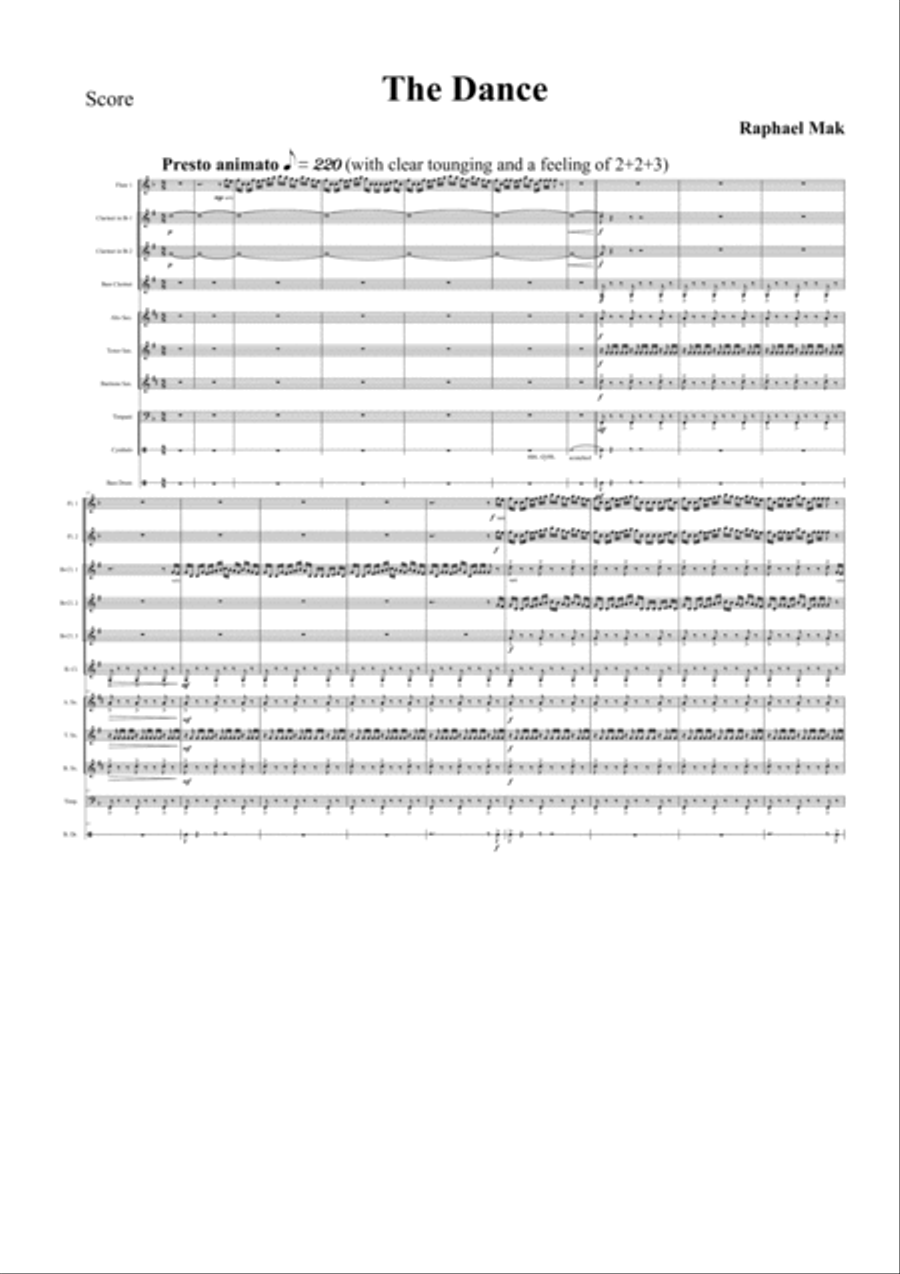 The Dance, op. 7 Concert Band scores gallery preview page 3