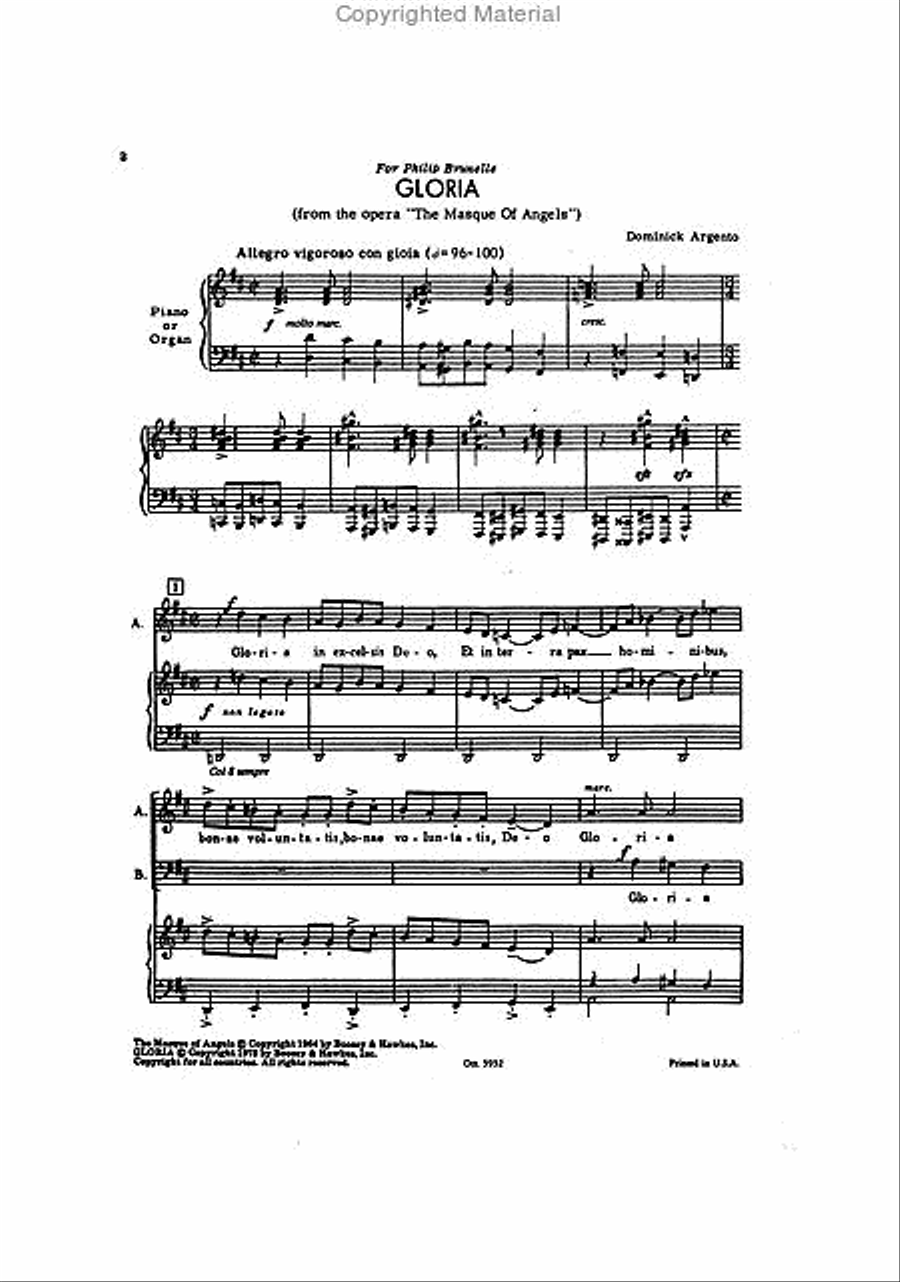 Gloria Gloria 4-Part scores gallery preview page 2