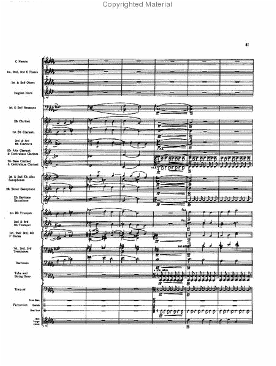 Caccia and Chorale Concert Band scores gallery preview page 40