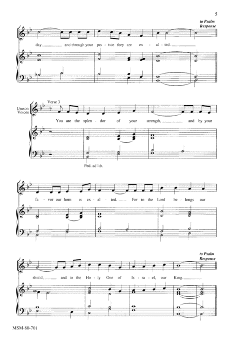 Four Psalm Settings 4-Part scores gallery preview page 4