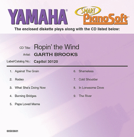 Garth Brooks - Ropin' the Wind - Piano Software