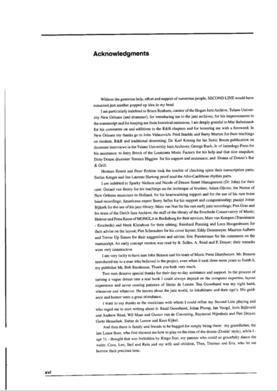 Second Line: 100 Years of New Orleans Drumming Drums scores gallery preview page 15