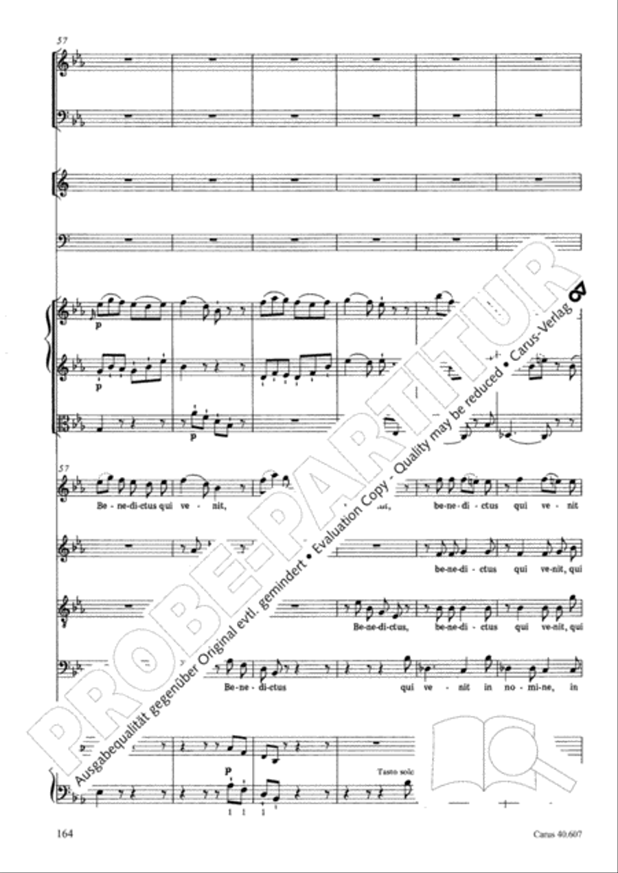 Mass in time of war (Missa in tempore belli) 4-Part scores gallery preview page 173