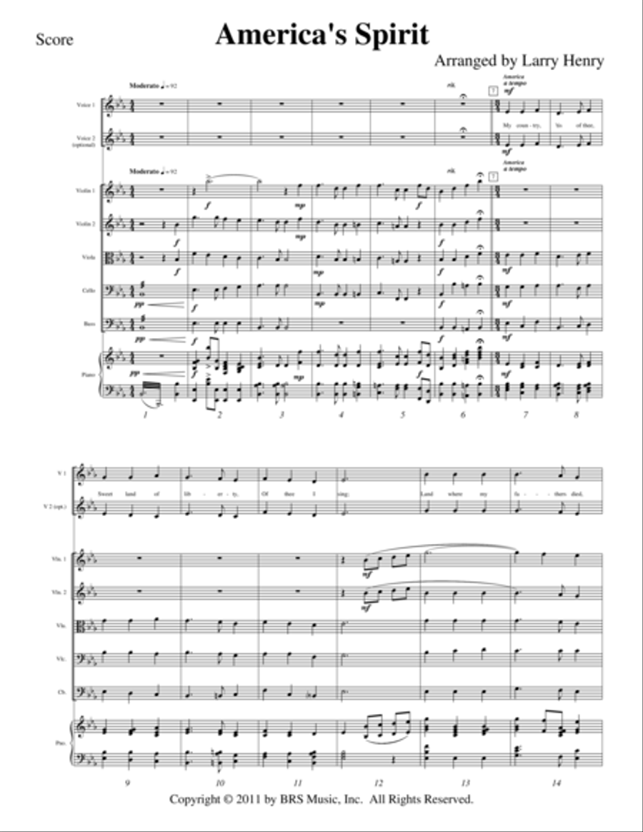 America's Salute String Orchestra scores gallery preview page 2