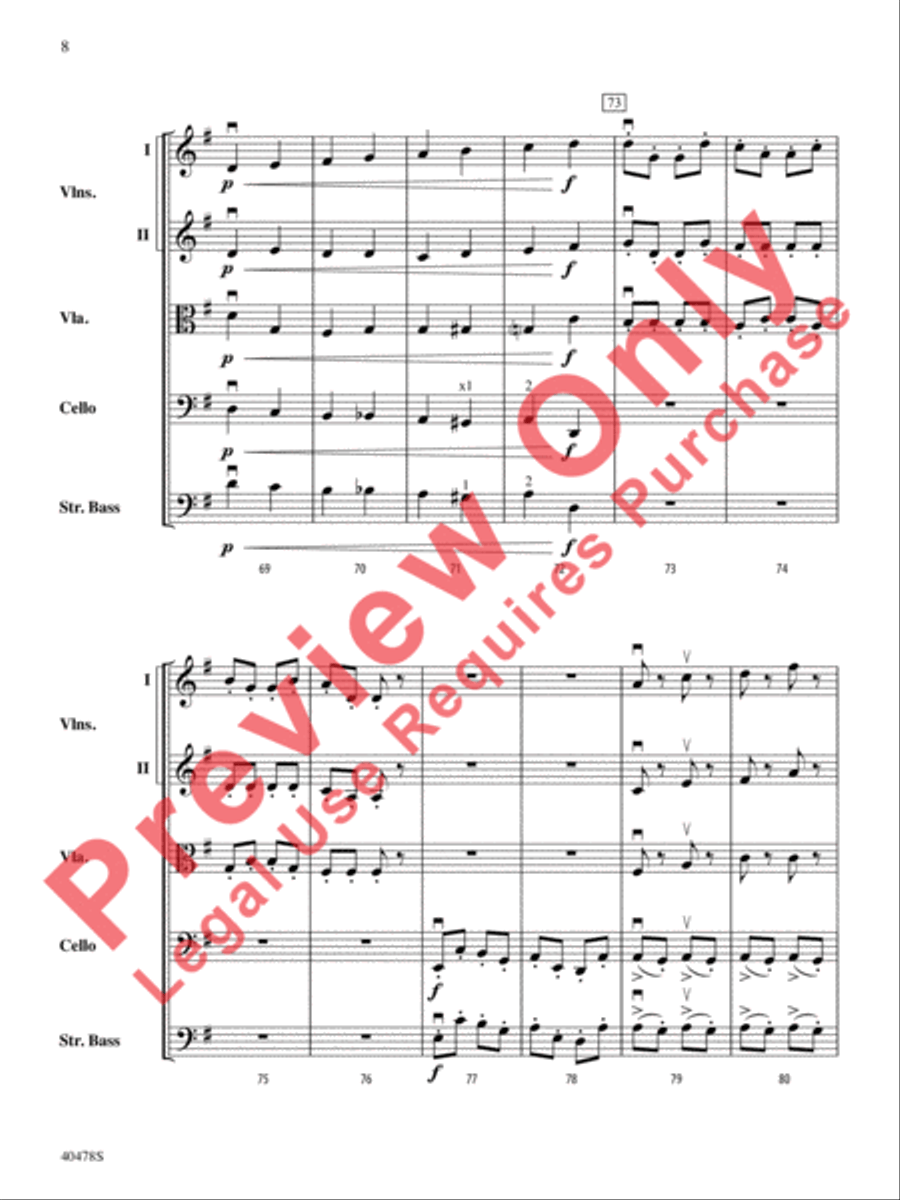 Coney Island Romp String Orchestra scores gallery preview page 9