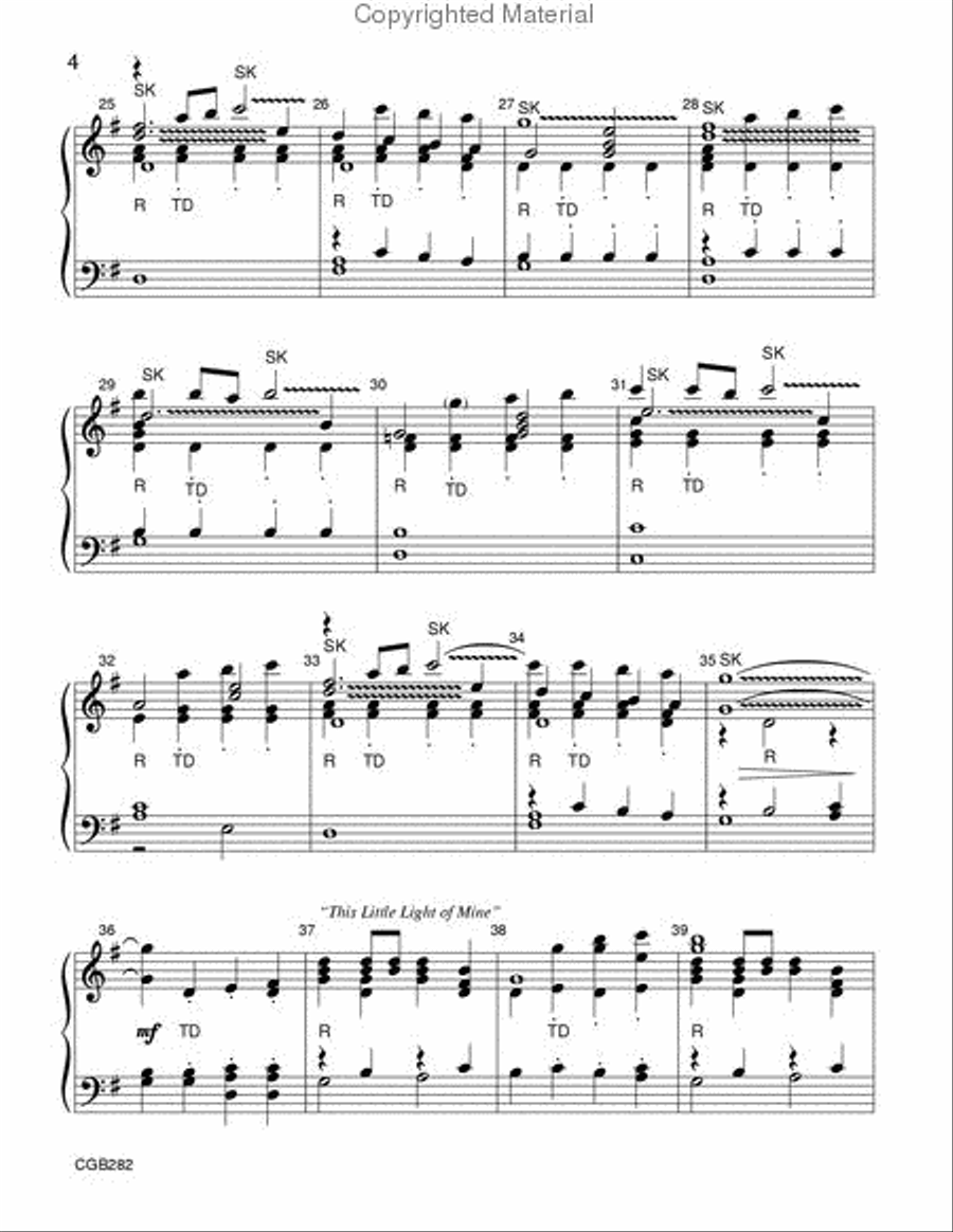 Shining Bright Handbell Choir scores gallery preview page 4