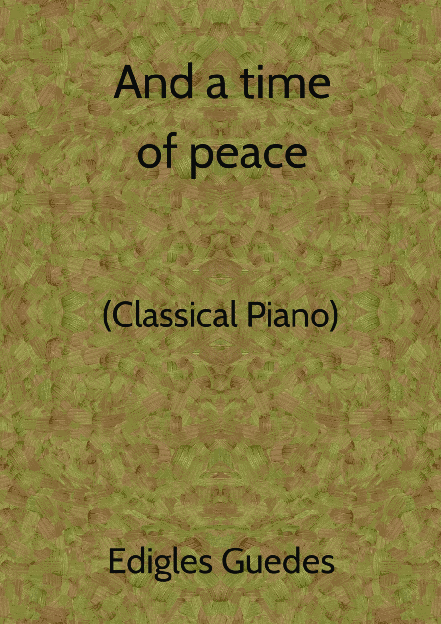 And a time of peace Piano Method scores gallery preview page 1