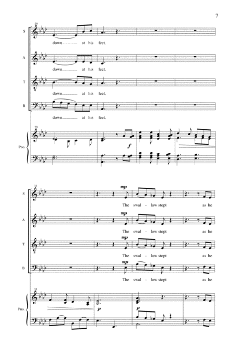 The Poet's Song The Poet's Song 4-Part scores gallery preview page 6