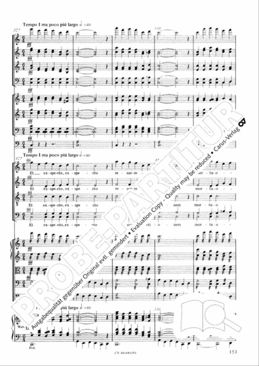 Mass in A Major (2 versions) STB scores gallery preview page 164