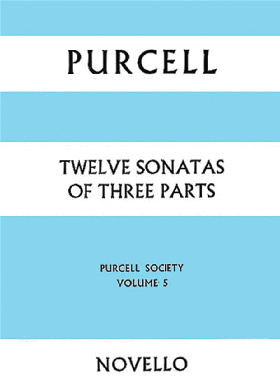 Purcell Society Volume 5 - Twelve Sonatas Of Three Parts (Full Score) 3-Part scores gallery preview page 1