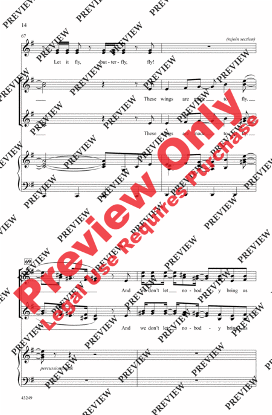 Wings Women's Choir scores gallery preview page 14