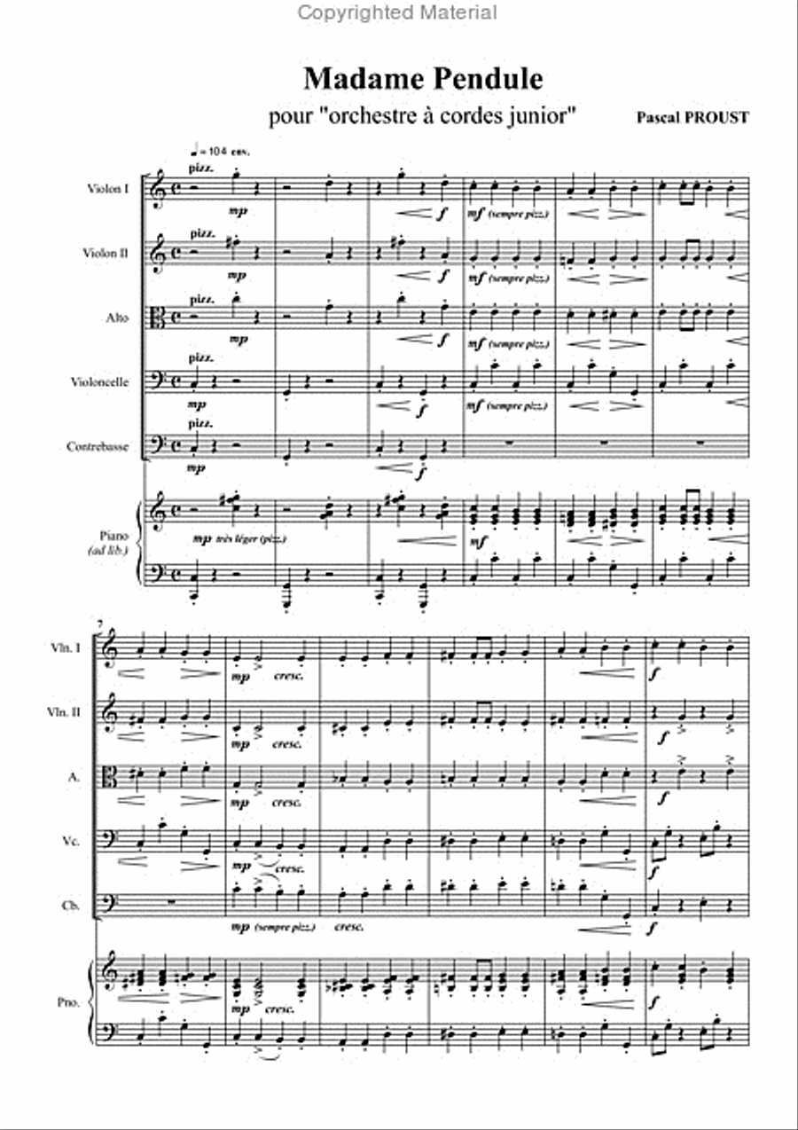 Madame pendule Score scores gallery preview page 2