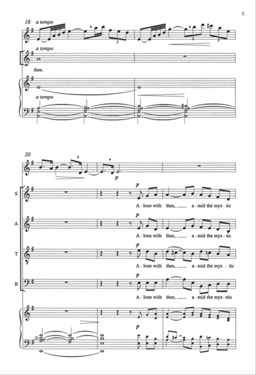 Still, Still With Thee (Downloadable Choral Score)