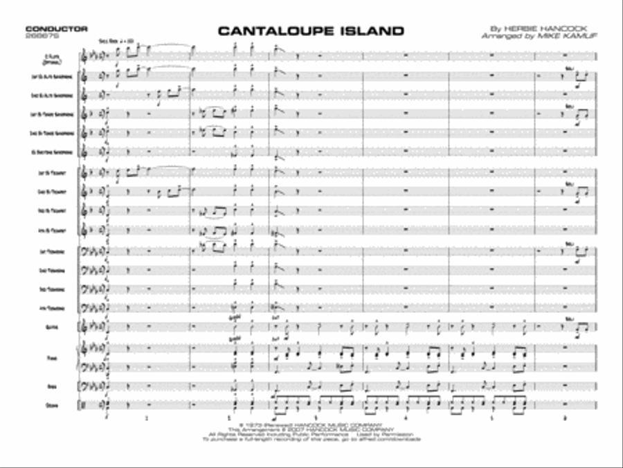 Cantaloupe Island Jazz Ensemble scores gallery preview page 20