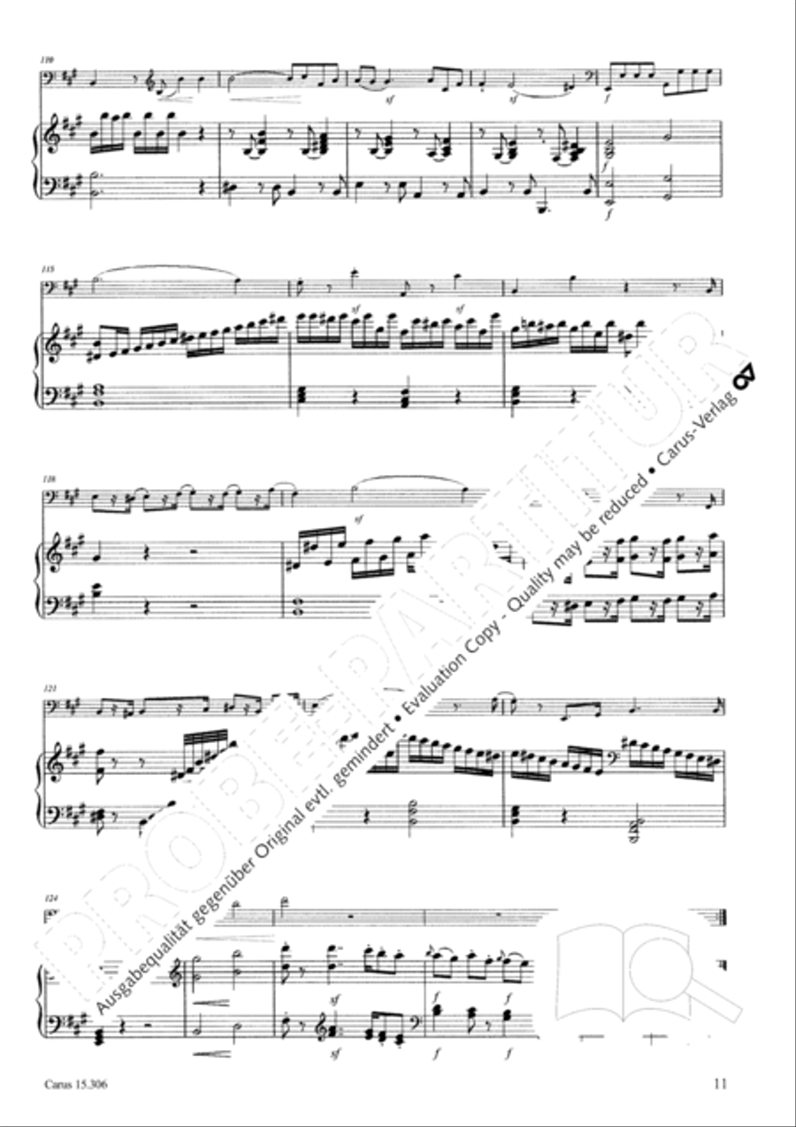 Grand Duo fur Violoncello und Klavier String Duet scores gallery preview page 12