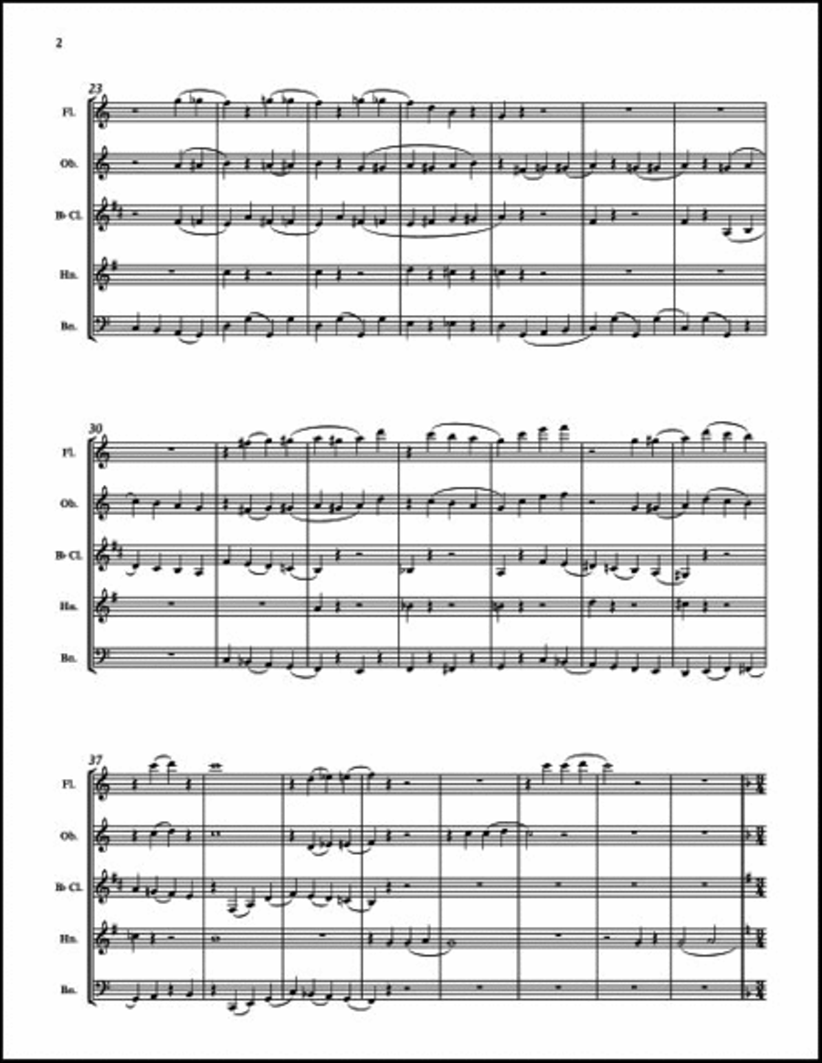 Rockaway Suite, The Woodwind Quintet scores gallery preview page 4