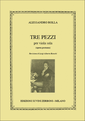 Book cover for Tre Pezzi Per Viola