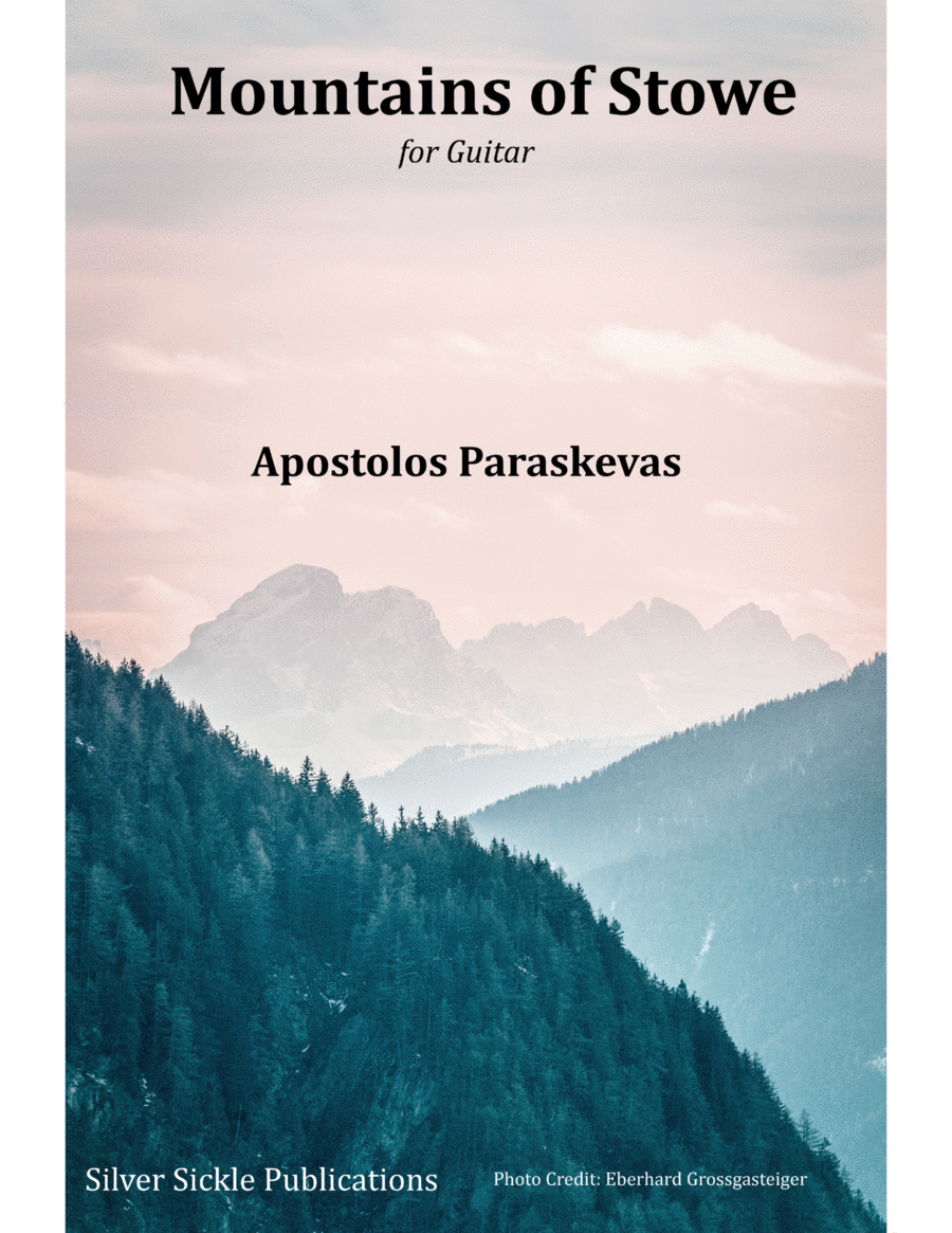 Mountains of Stowe Classical Guitar scores gallery preview page 1