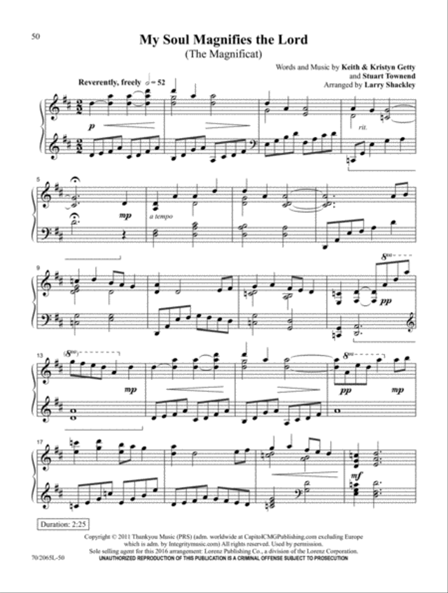 Lord of All Creation Piano Solo scores gallery preview page 25