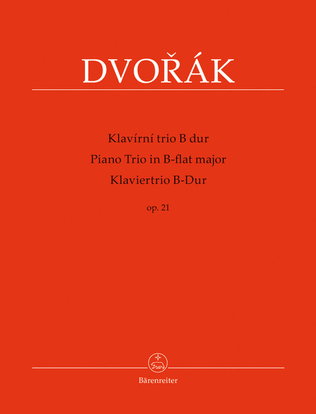 Book cover for Piano Trio B-flat major op. 21