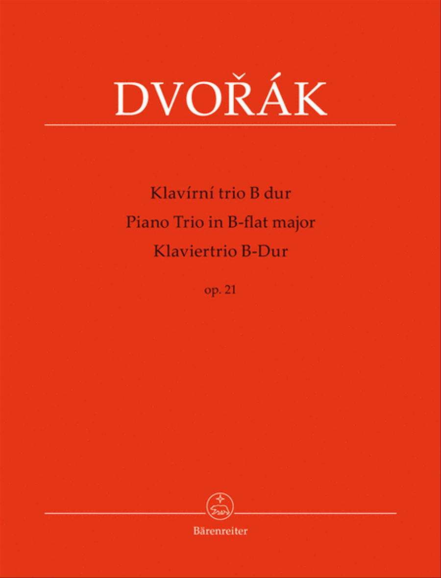 Book cover for Piano Trio B-flat major op. 21